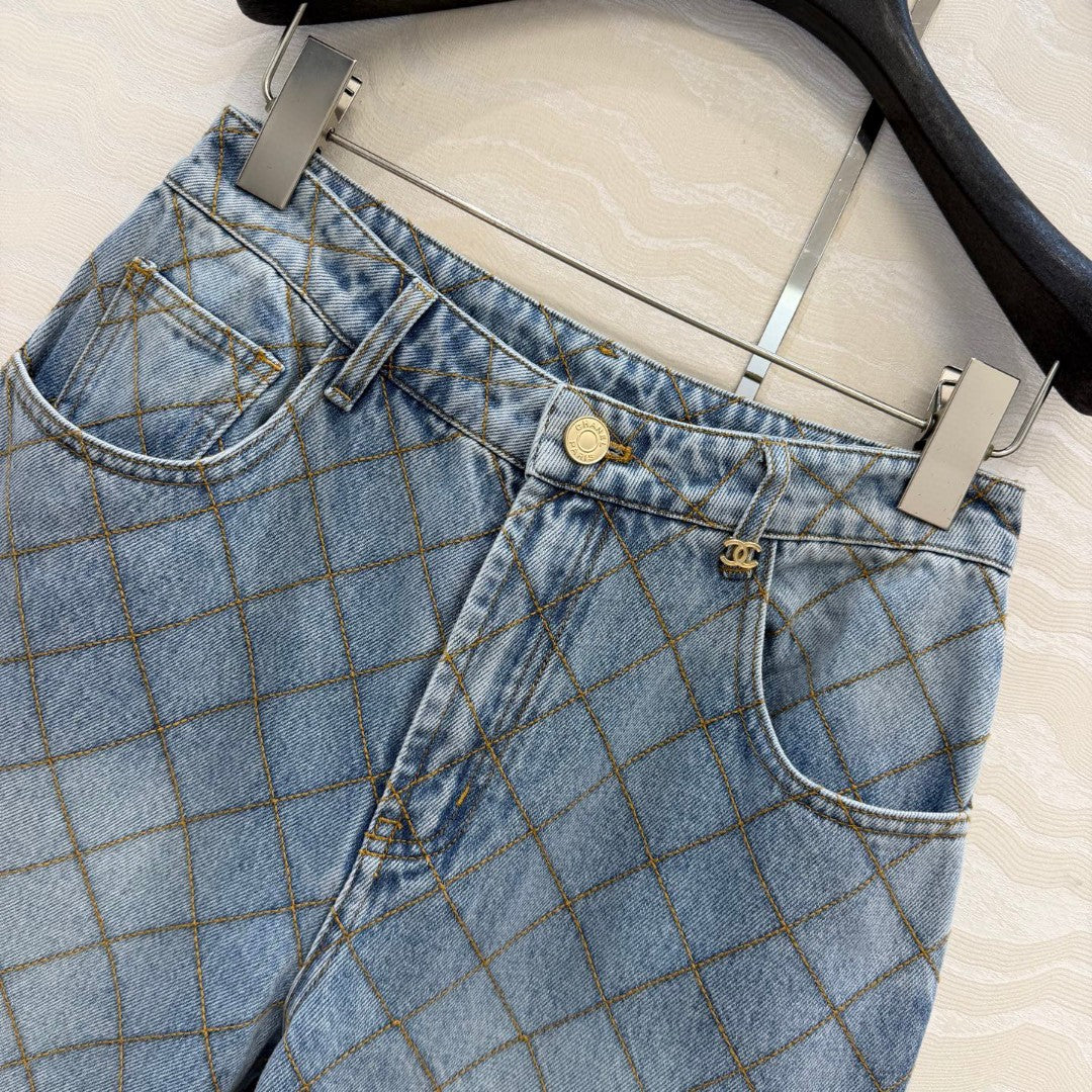 Chanel 2026 Set Blue Denim Cotton