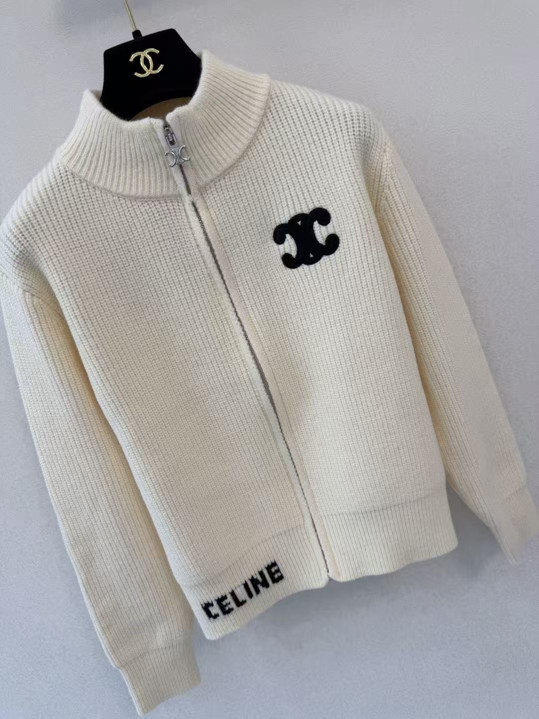 Celine 2026 Zip Cardigan Wool