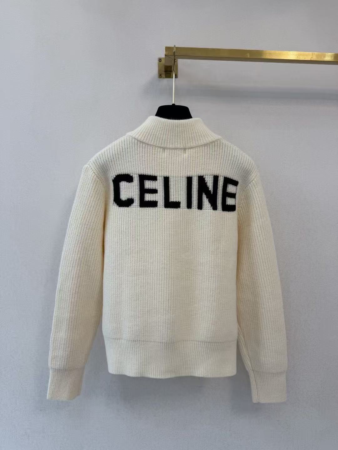 Celine 2026 Zip Cardigan Wool