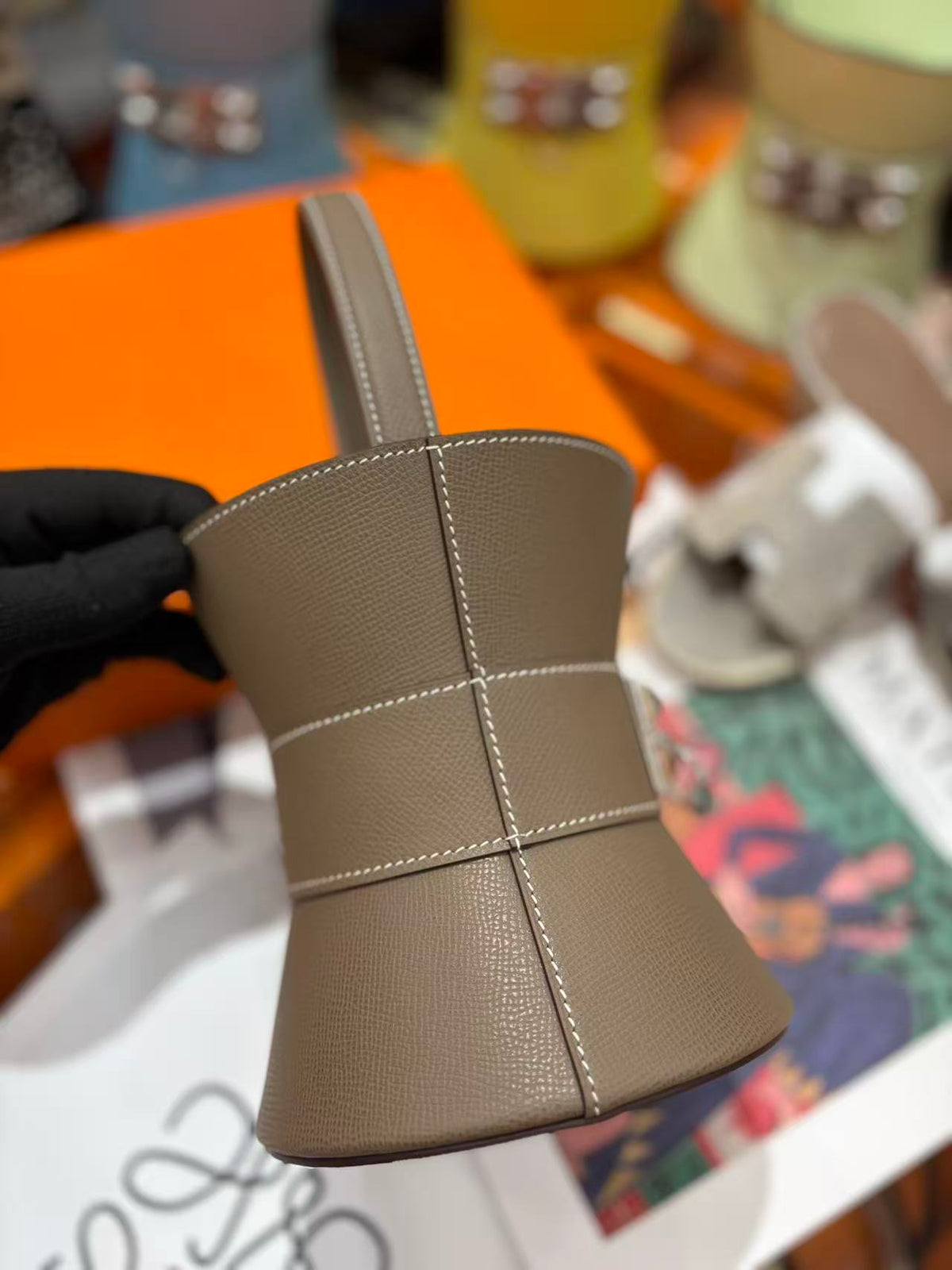 Hermes 2025 Medor Bag Etoupe Epsom Calfskin