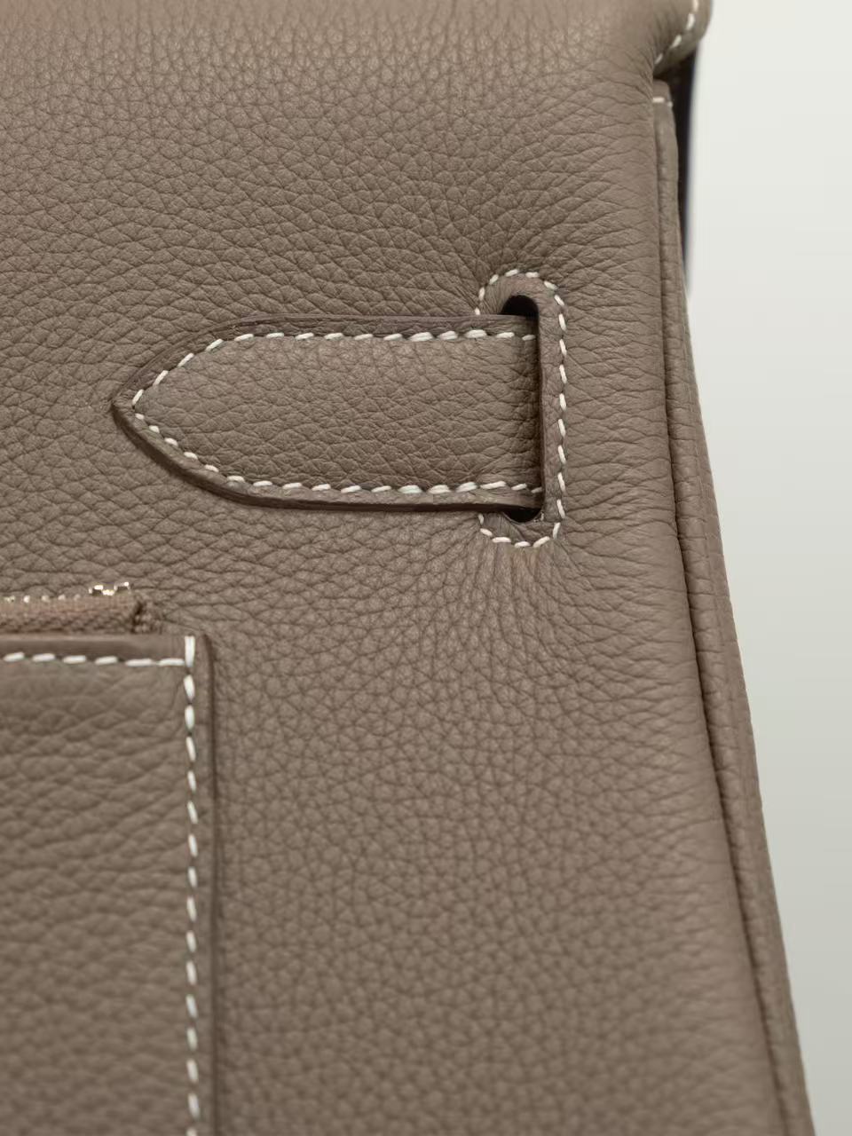 Hermes 2026 Kelly Bag 42cm Etoupe Togo Leather