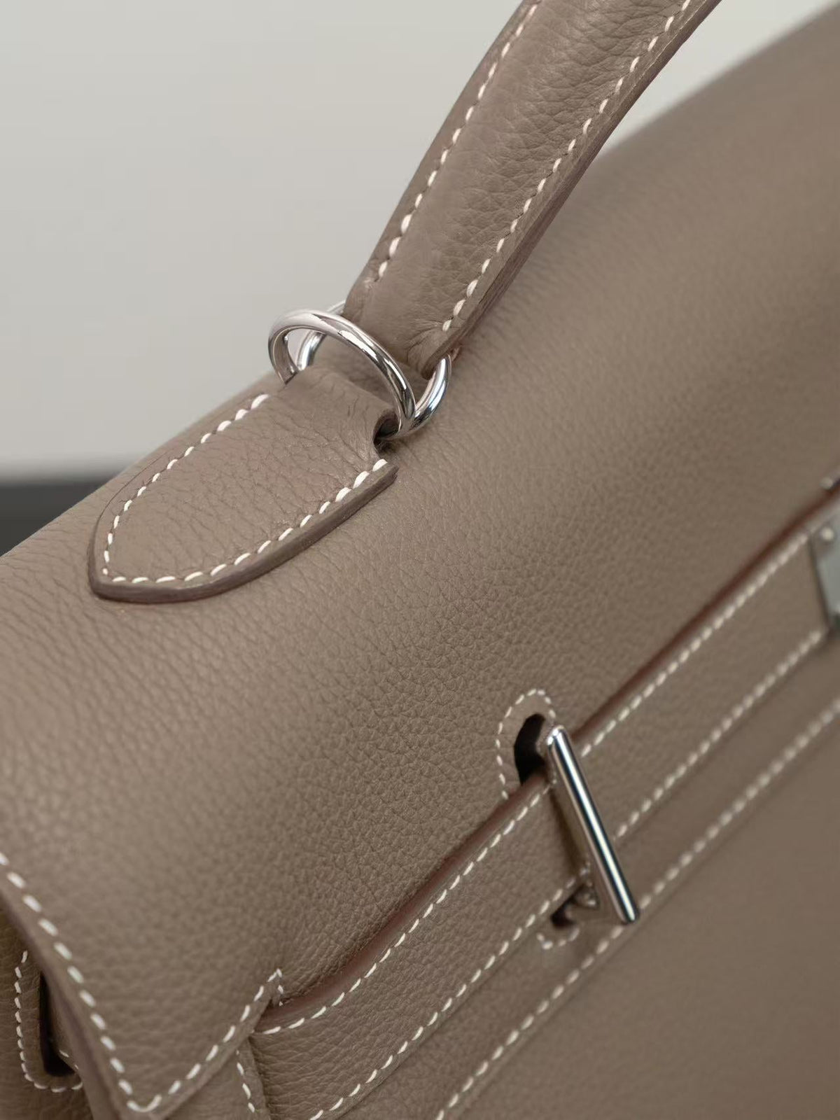 Hermes 2026 Kelly Bag 42cm Etoupe Togo Leather