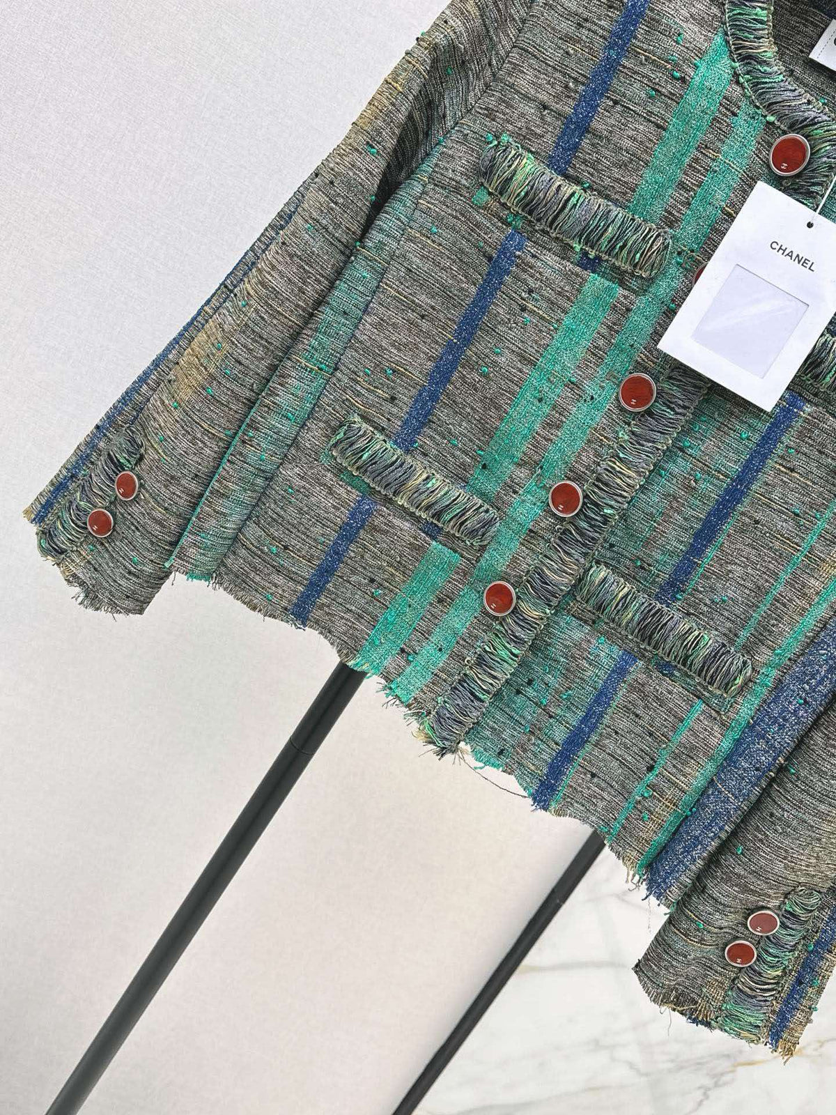Chanel 2026 Jacket And Skirt Set Blue Mix Colors Tweed