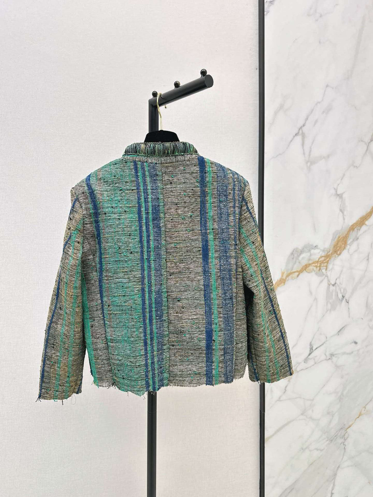 Chanel 2026 Jacket And Skirt Set Blue Mix Colors Tweed