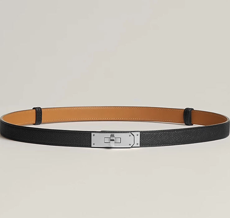 hm kelly belt 18mm black epsom leather