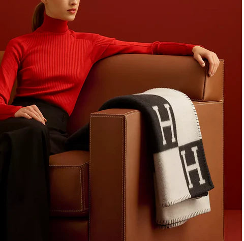 Hermes Avalon Blanket Wool Cashmere