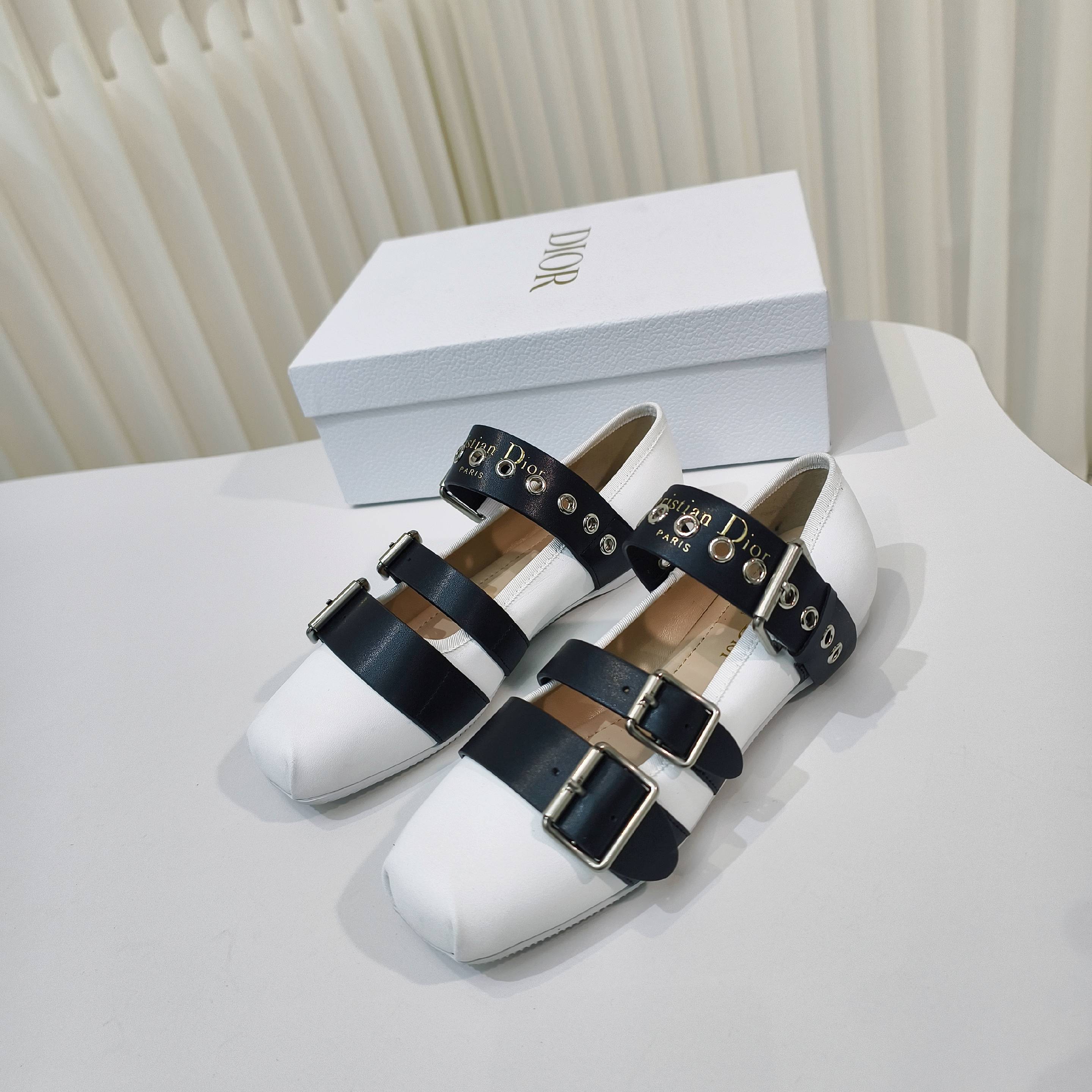 Dior 2026 Mary Jane Flats Suede Calfskin 927880