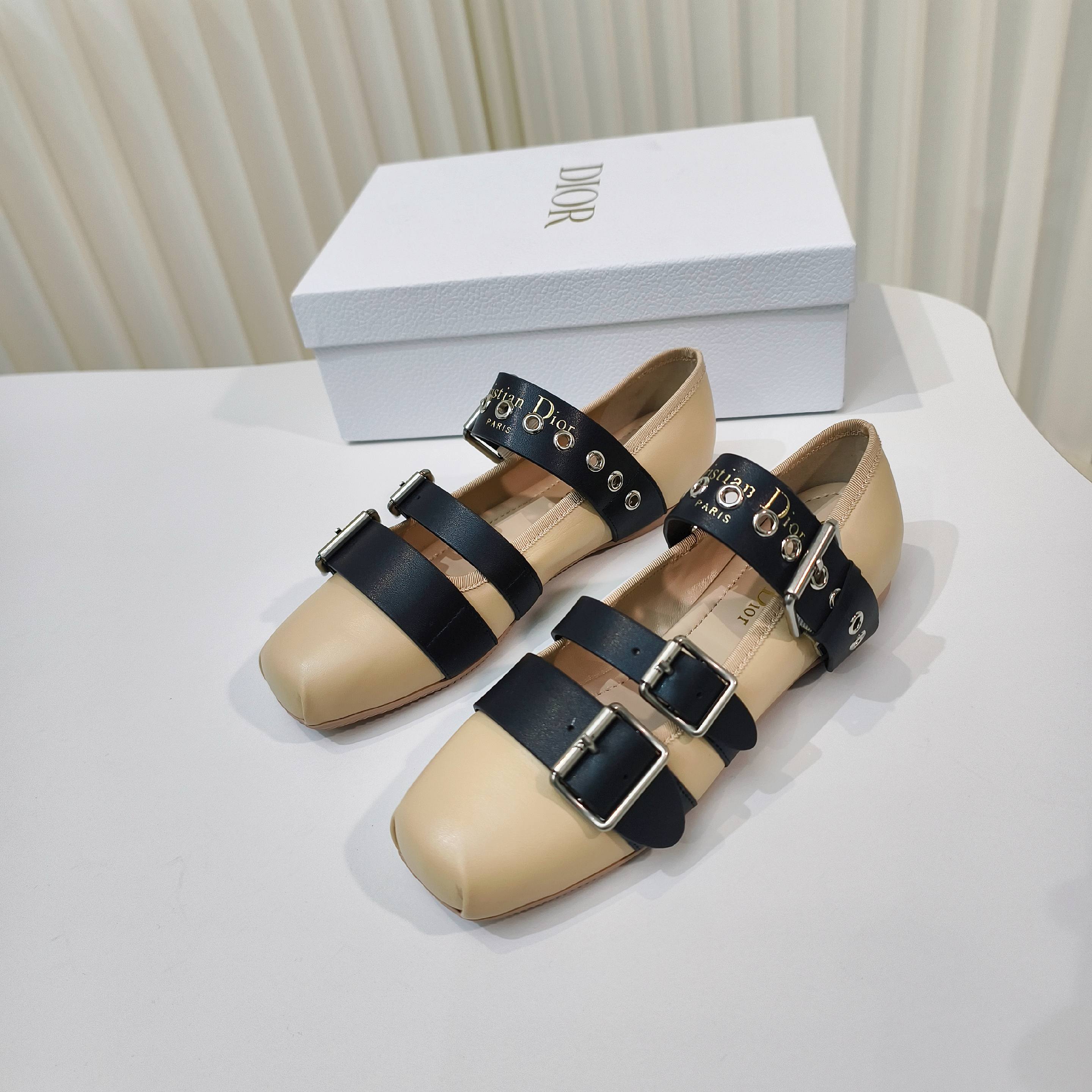 Dior 2026 Mary Jane Flats Suede Calfskin 927880