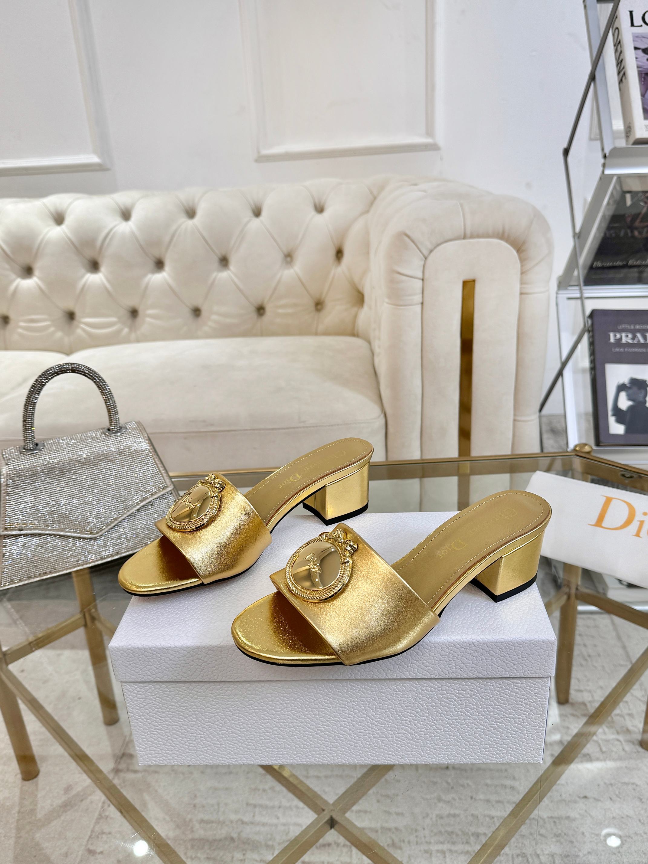 Dior 2026 Boy Heeled Sandal 55mm Calfskin 927392