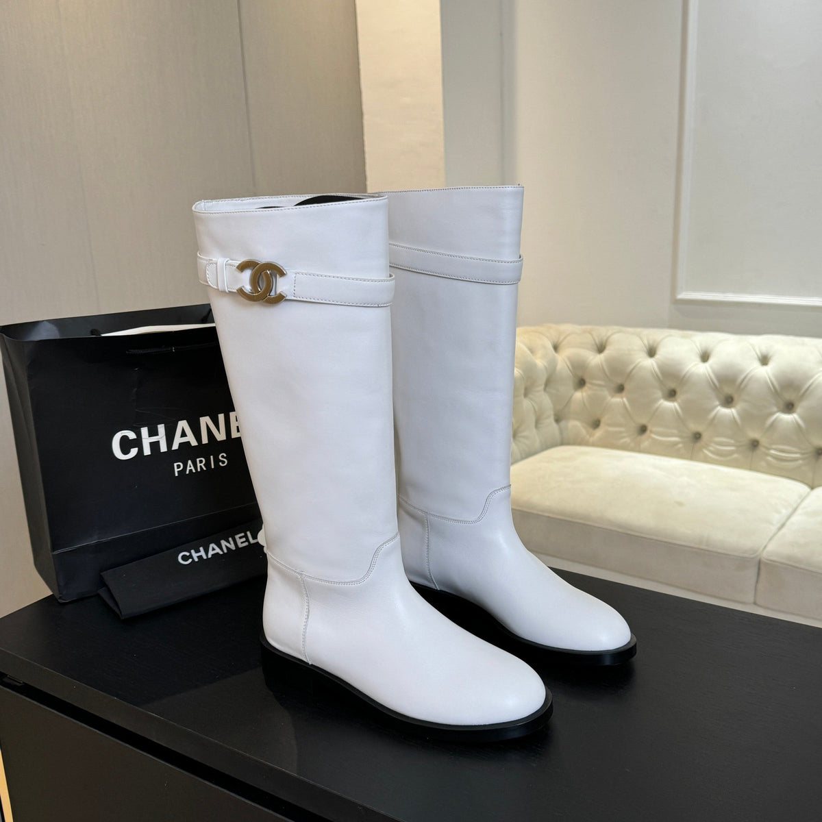 Chanel 2026 Chain Riding Boot Sheepskin 958097