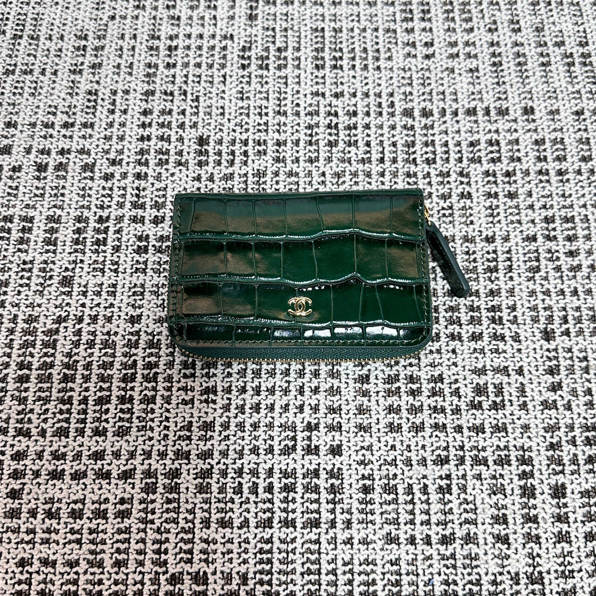 Chanel 2026 Wallet Multicolors Crocodile Embossed Leather