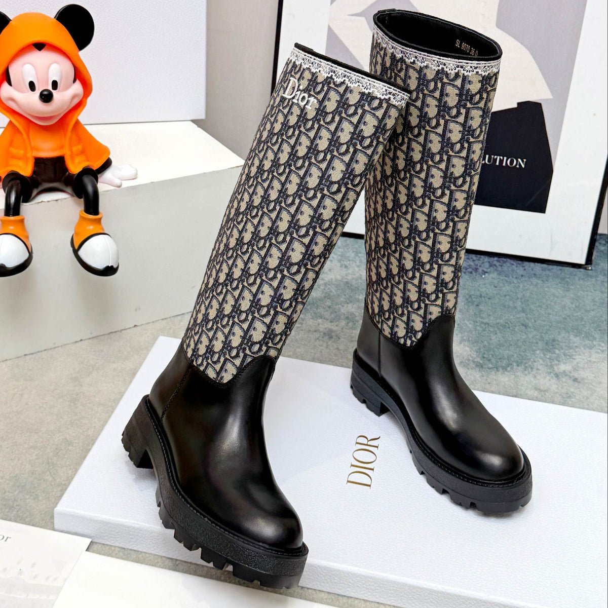 Dior 2026 Dentelle Boot Black Leather 141047