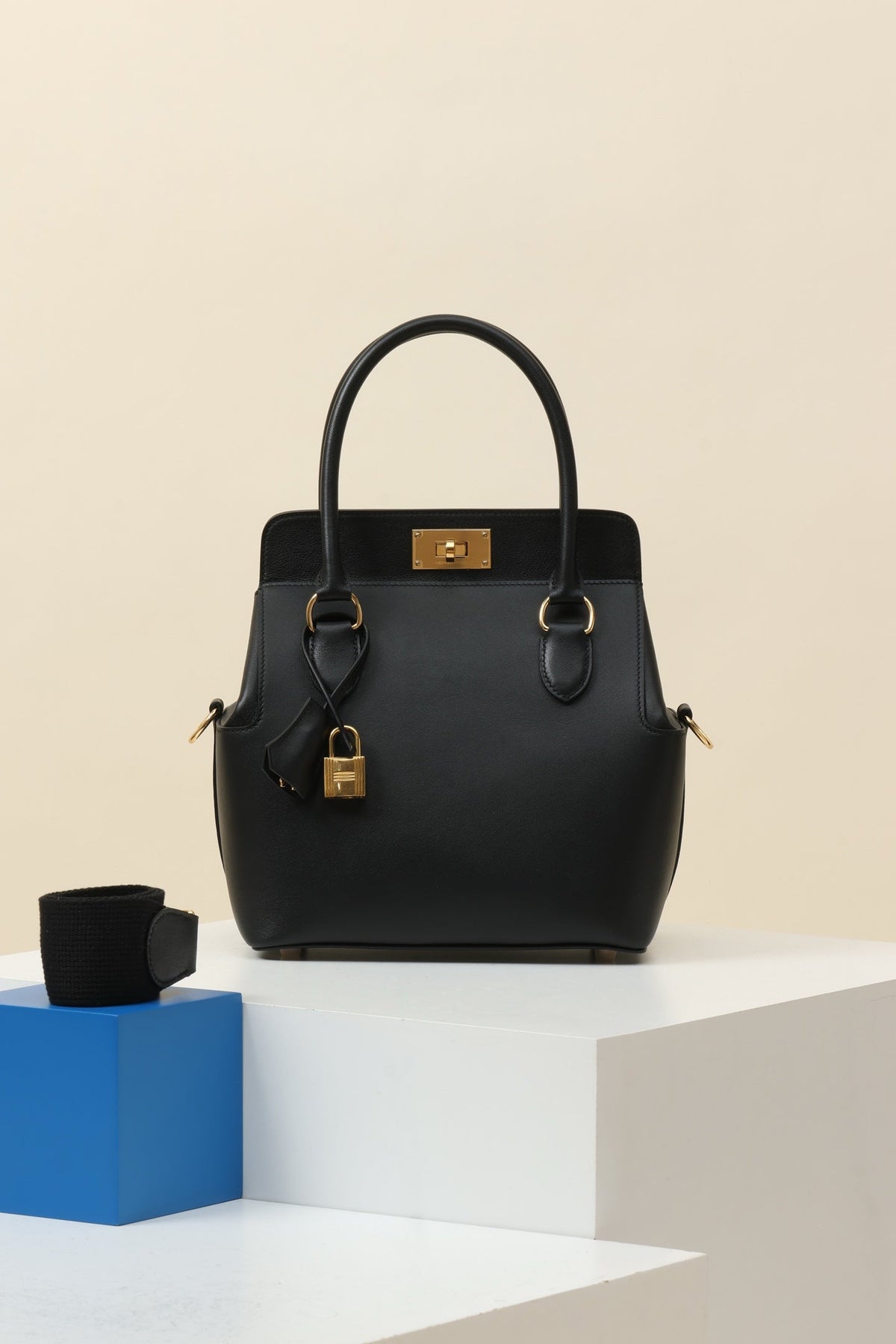 High-end Hermes 2026 Toolbox Bag 21cm Swift Leather