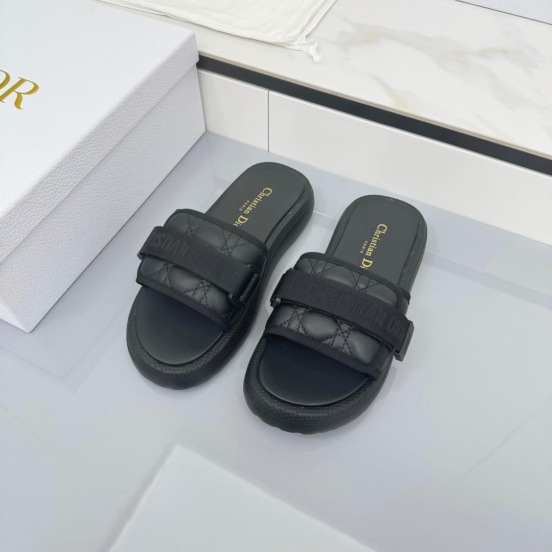 Dior 2026 Oblique Dway Slipper Canvas Leather 927516