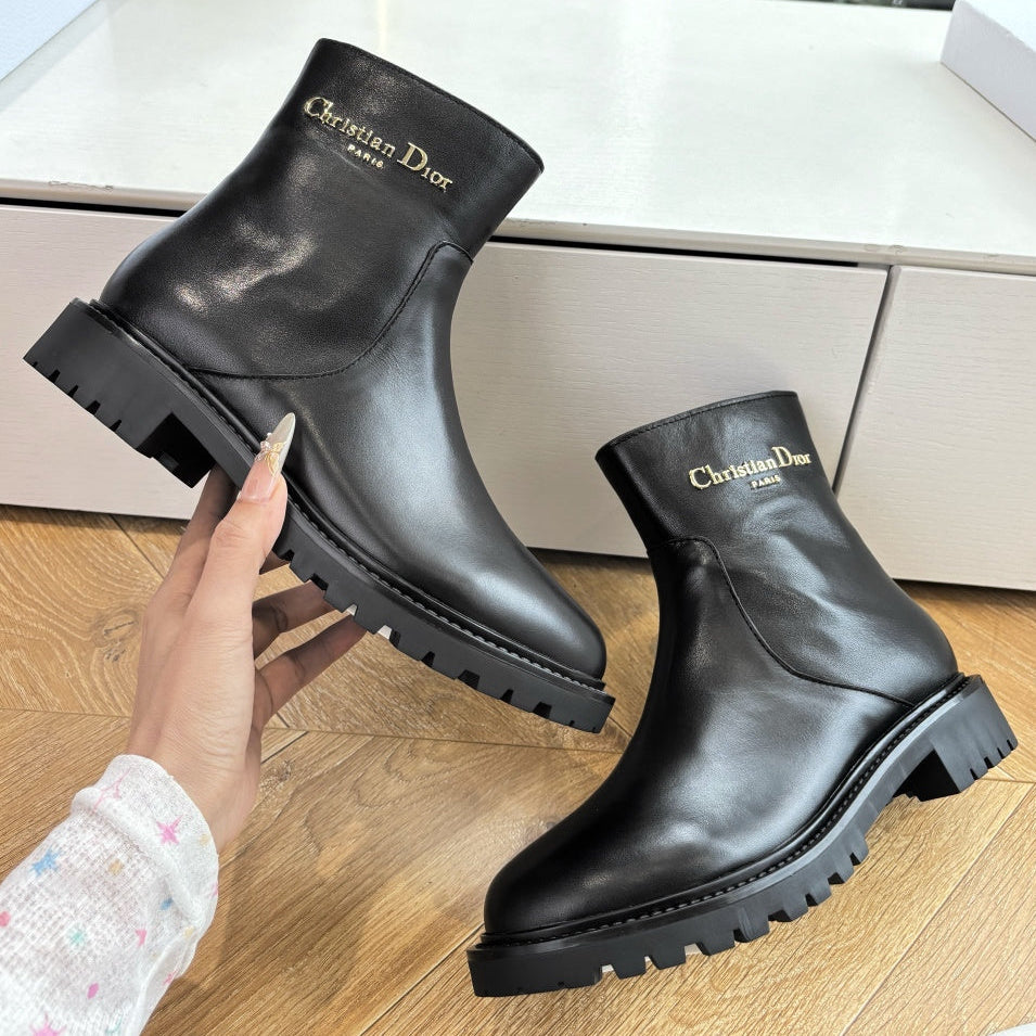 Dior 2026 D-Town Ankle Boots Cowhide 128399