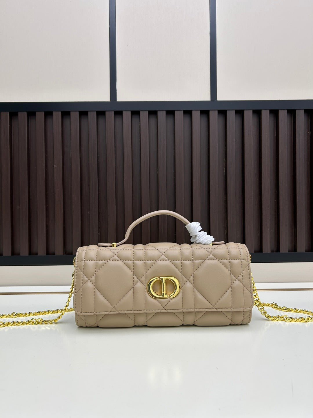Dior 2026 Miss Caro Top Handle Pouch 24cm Lambskin