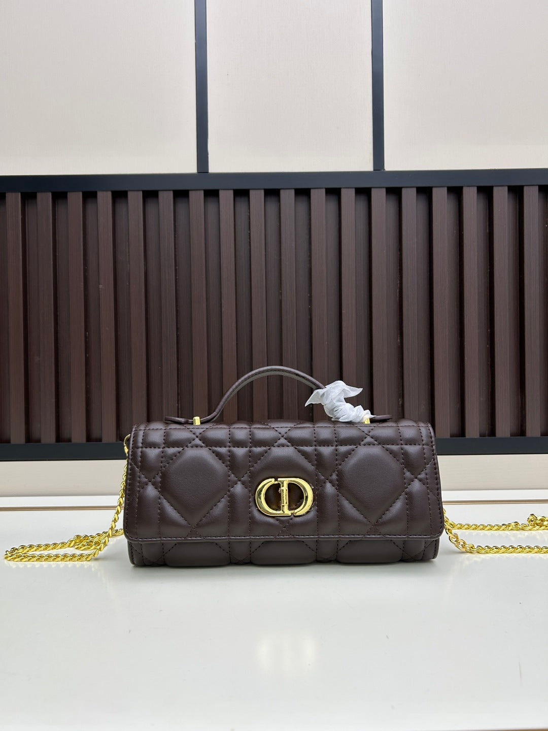 Dior 2026 Miss Caro Top Handle Pouch 24cm Lambskin