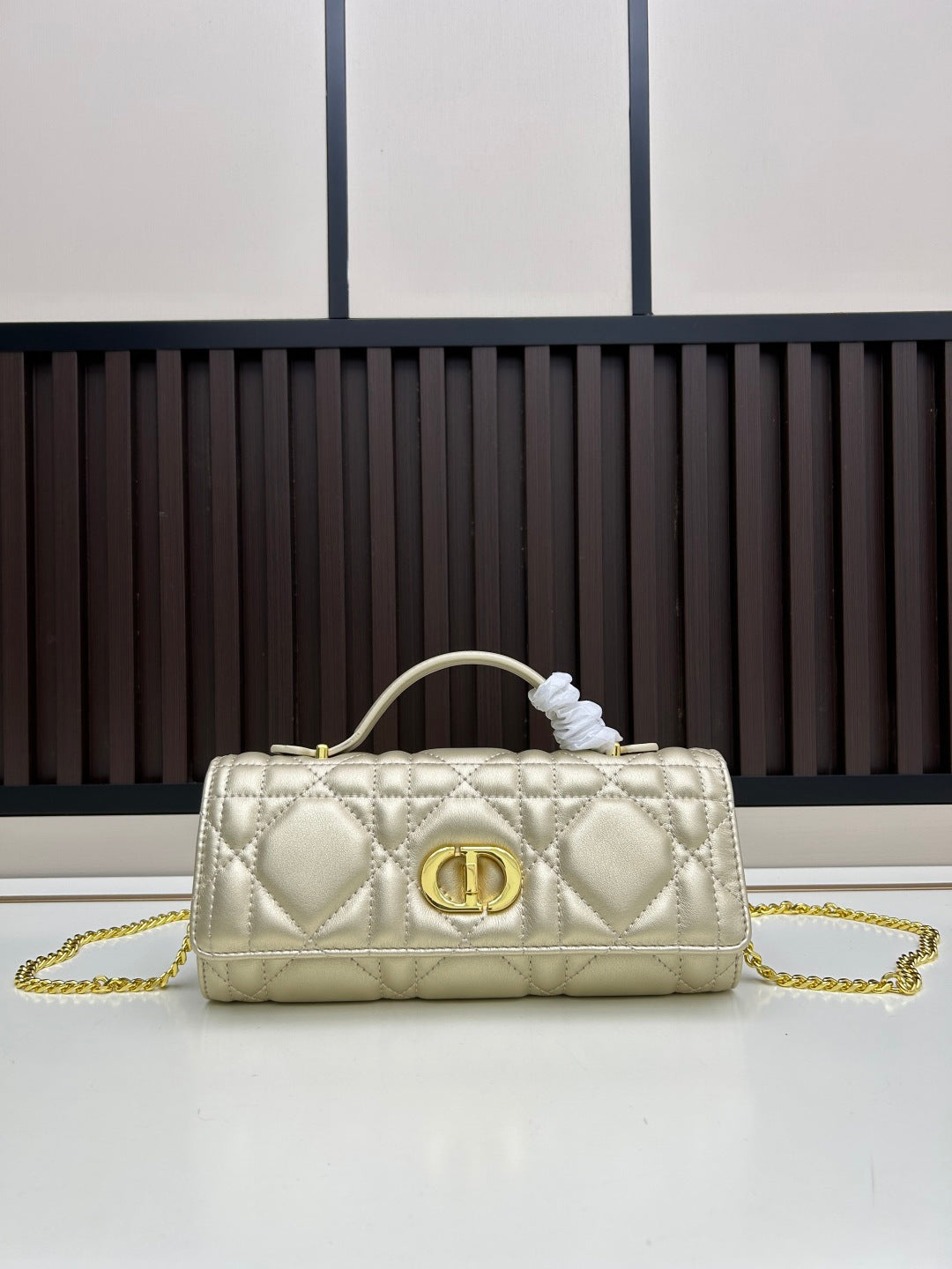 Dior 2026 Miss Caro Top Handle Pouch 24cm Lambskin