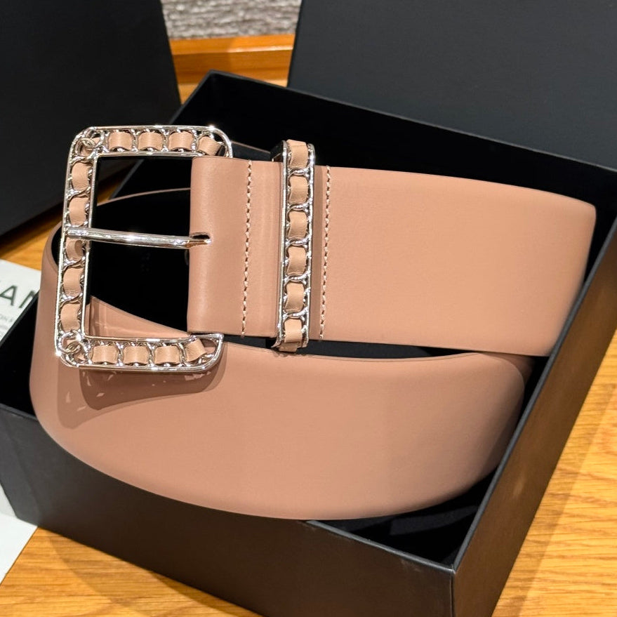 Chanel 2026 Wide Square Buckle Belt 55mm 207215
