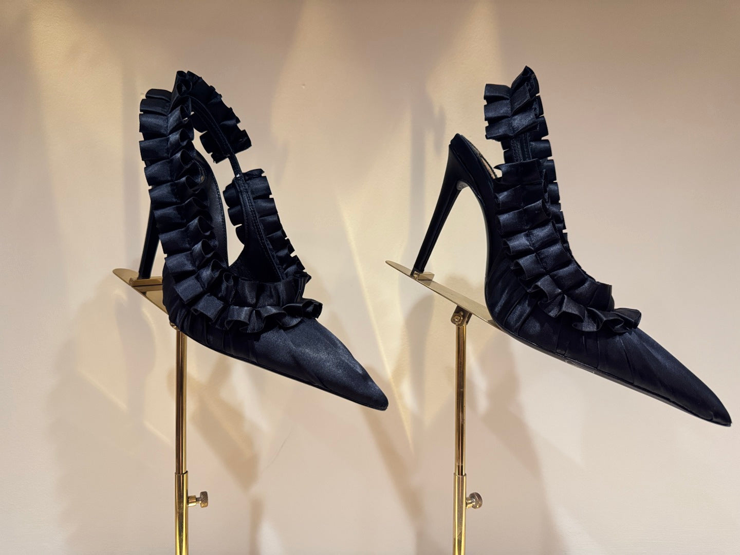 YSL 2026 Madeleine Slingback 110mm Silk Leather
