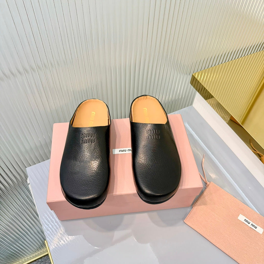 Miumiu 2026 Palisander Mule Leather 924340