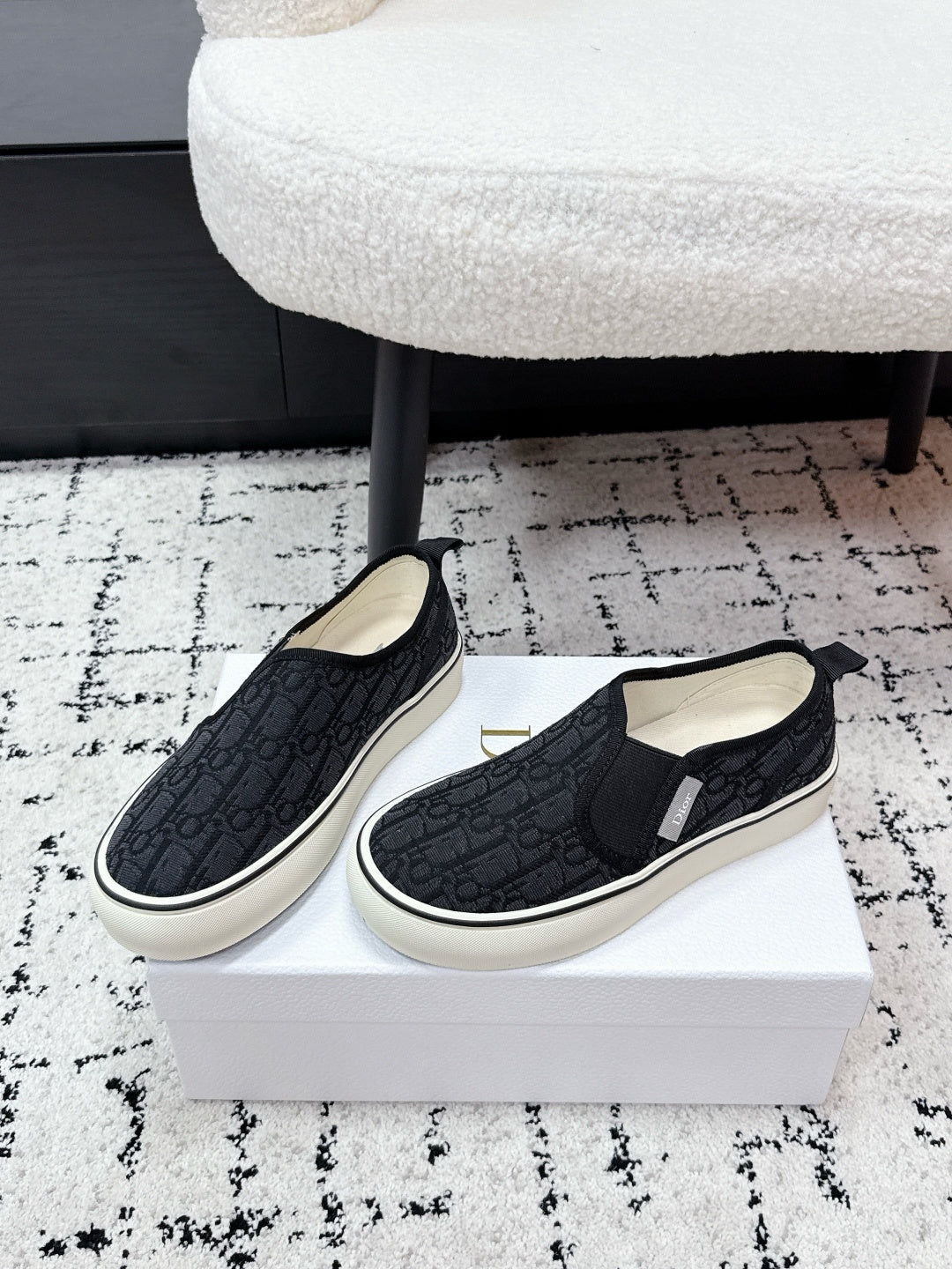 Dior 2026 Monogram Slip-on Loafers Cloth 954991