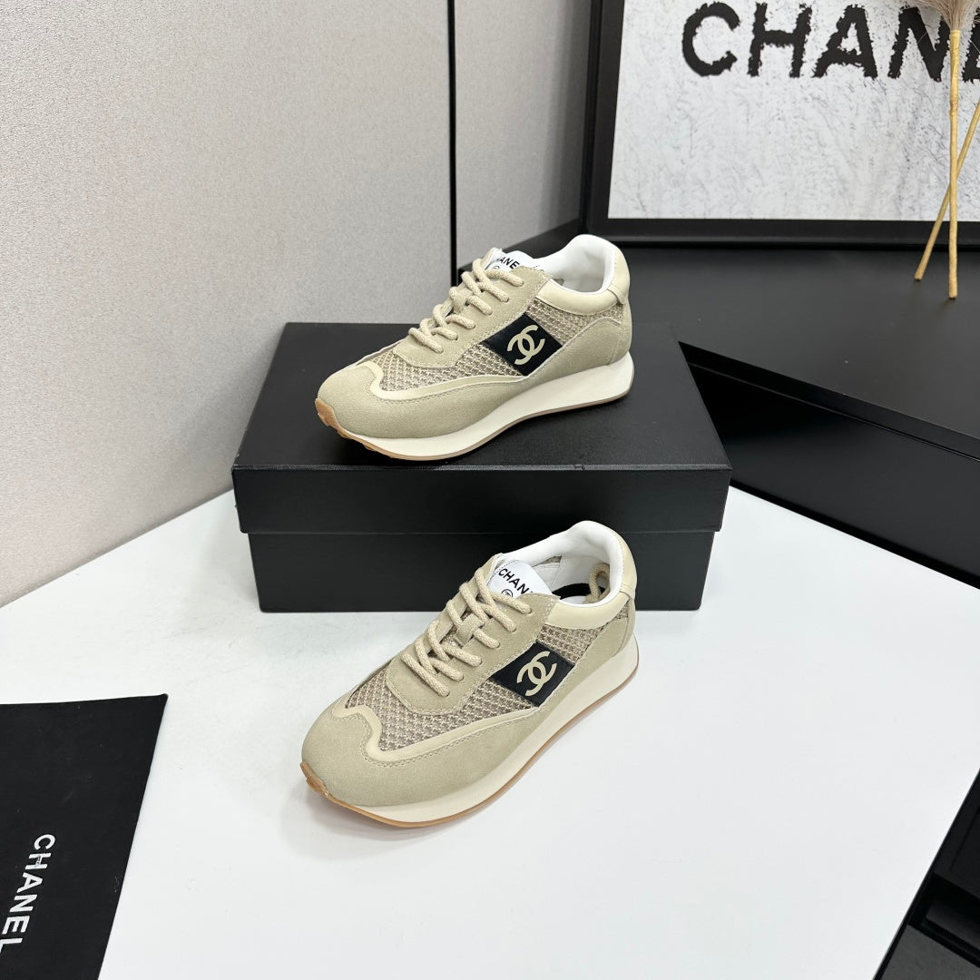 Channel 2026 Retro Runner Sneakers 30mm Mesh Suede Calfskin 894904