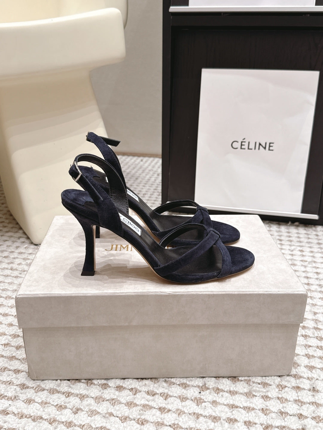 Jimmy Choo 2026 Elsy Sandals Suede Leather 930980