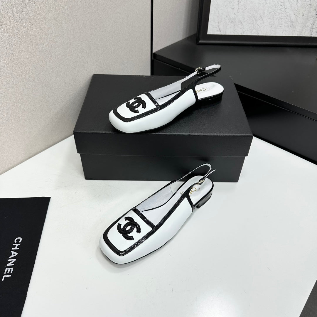 Chanel 2026 Square Toe Slingback 20mm Lambskin 925593