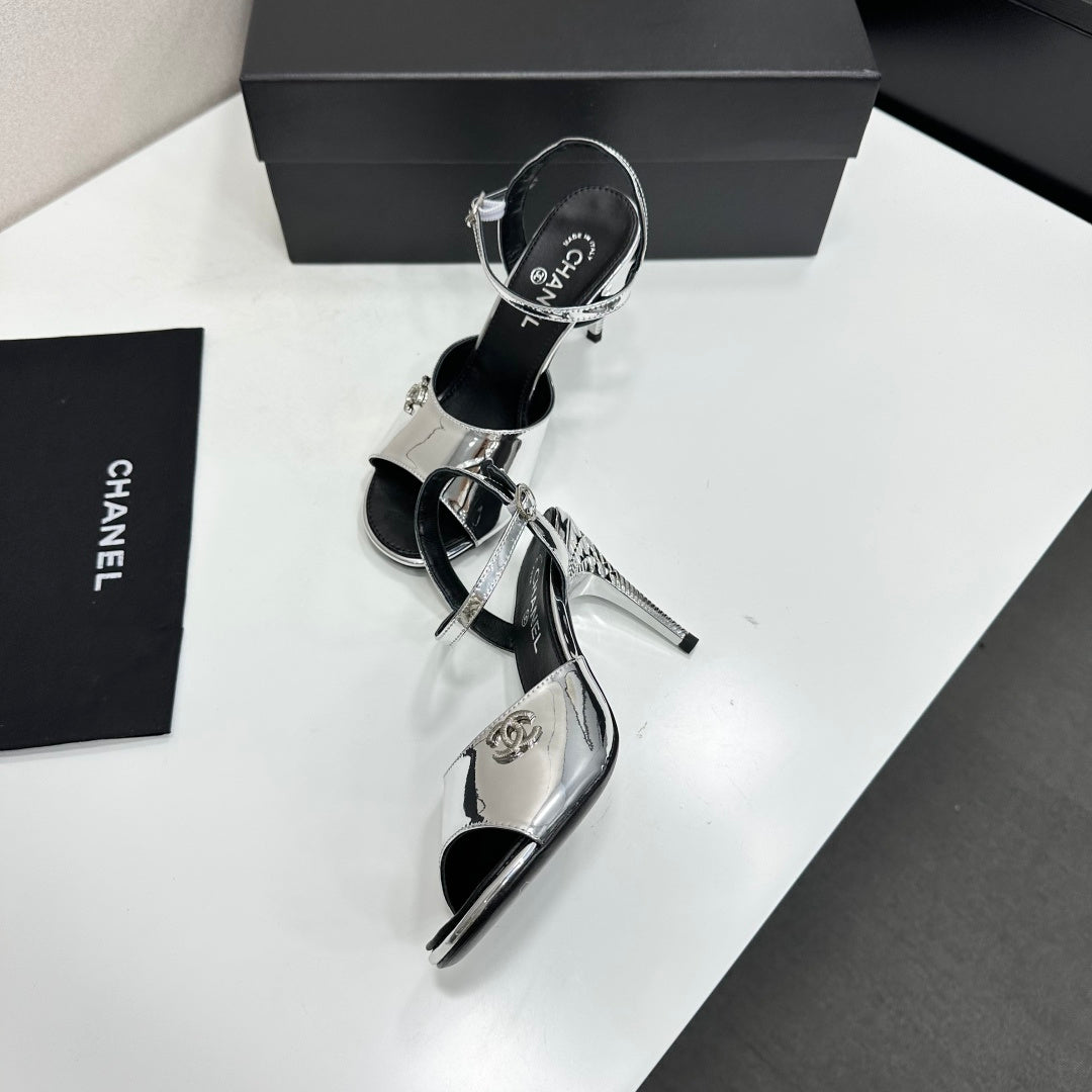 Chanel 2026 High-heeled Sandals 80mm Leather 944611