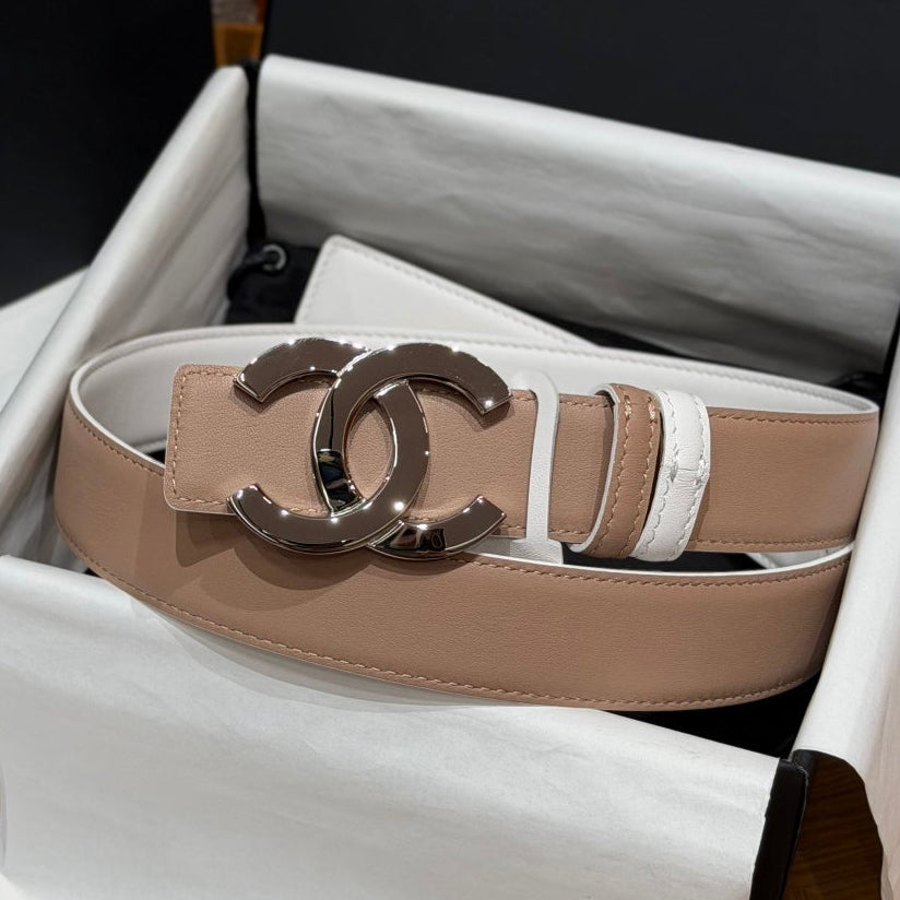Chanel 2026 Interlocking CC Belt 30mm Leather 213832