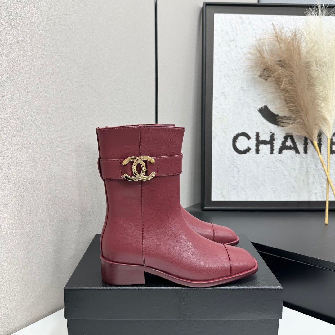 Chanel 2026 Metiers D'art Boots 45mm Suede Cowhide 986193