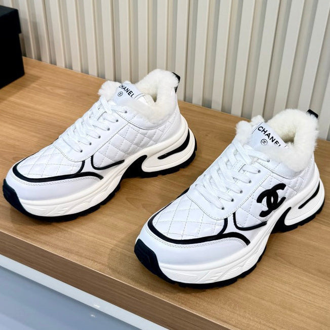 Chanel 2026 Chunky Sneakers Mesh Sheepskin 986935