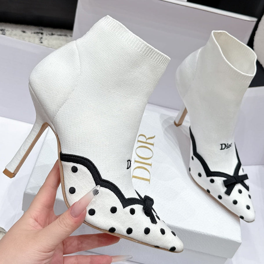 Dior 2026 Romance Ankle Boots 100mm Fabric 139306