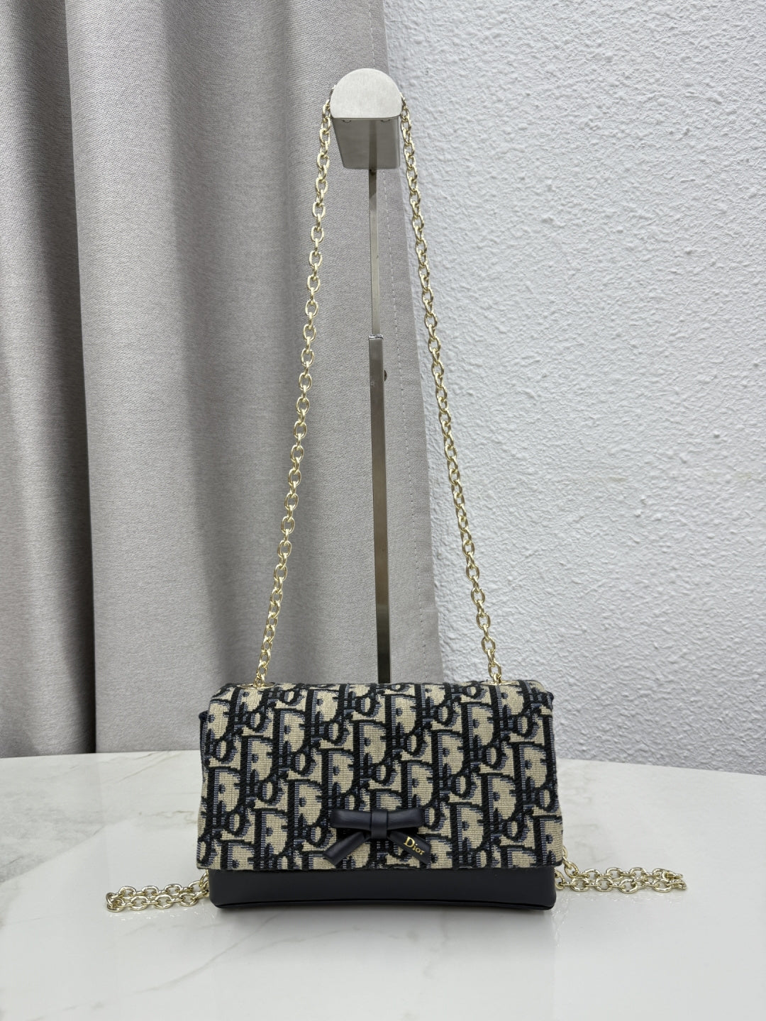 Dior 2026 Chain Bag 21cm Fabric Lambskin