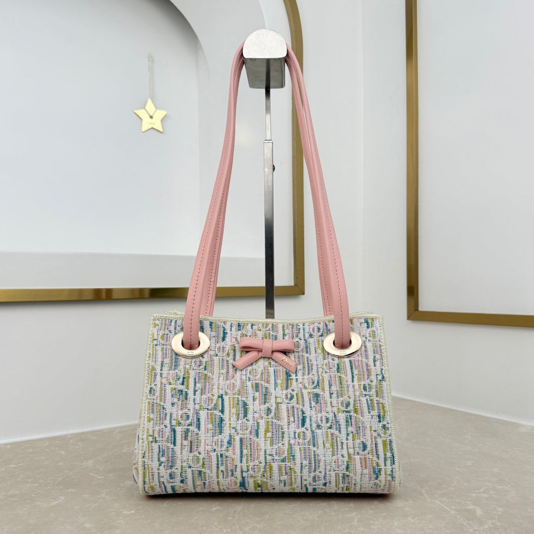 Dior 2026 Promenade Mini Shopping Bag Canvas Leather 402509