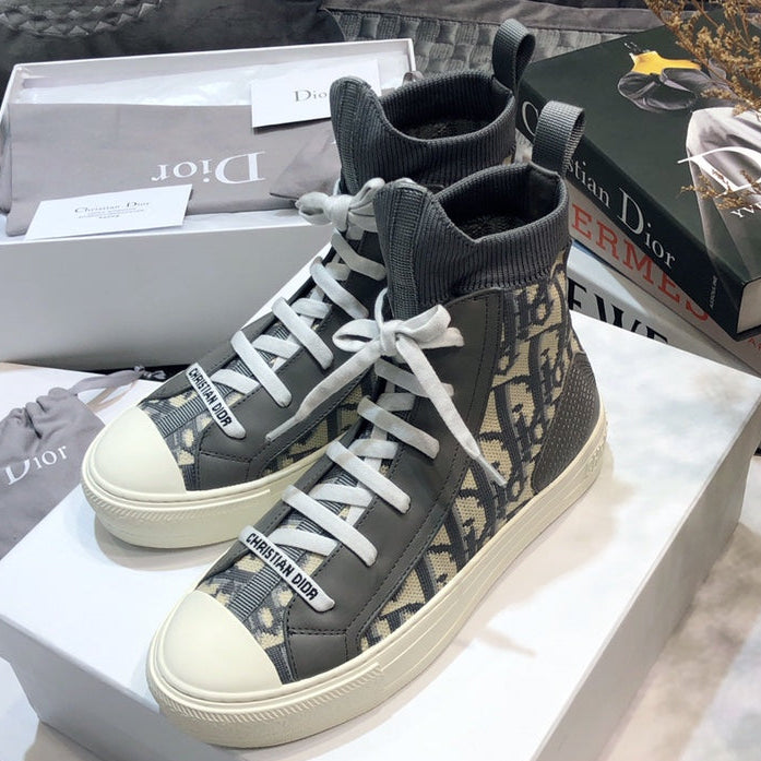 Dior 2026 Knitted High-Top Sneakers Fabric 966665