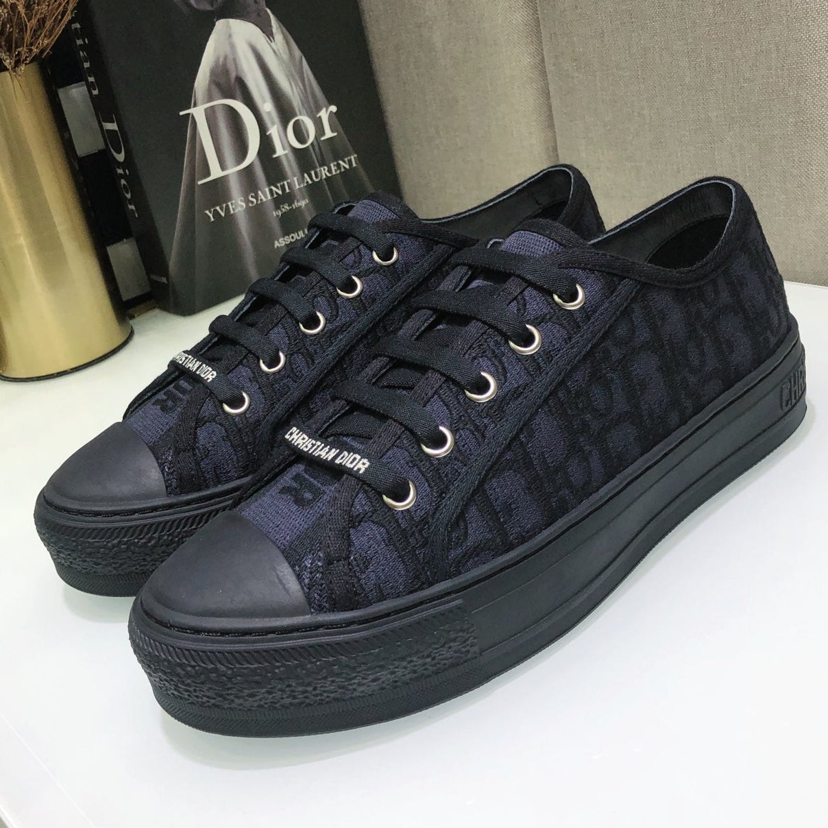 Dior 2026 Walk'n'Dior Sneakers Canvas Lace 966616