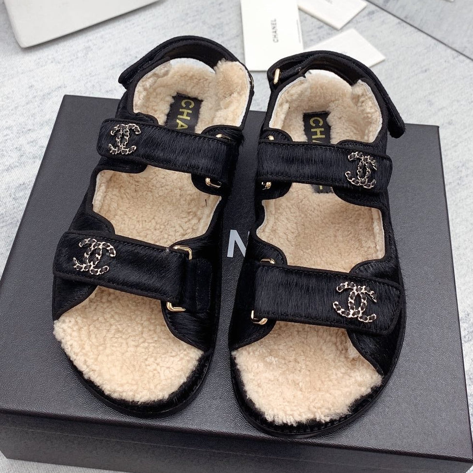 Chanel 2026 Dad Sandals Wool 161805