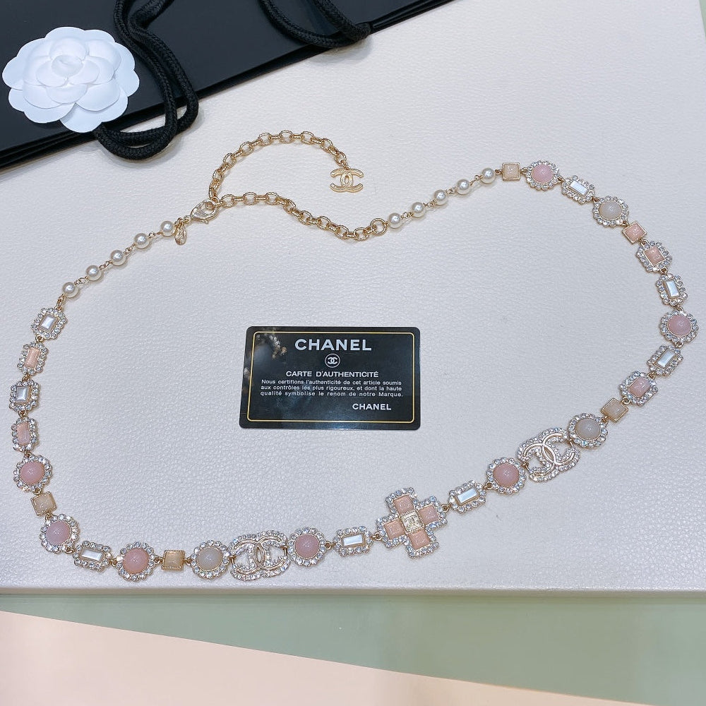 Chanel 2026 Pearls Crystals Chain Belt 206280