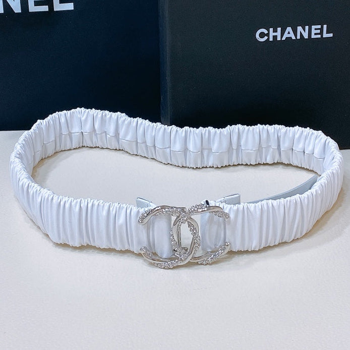 Chanel 2026 Rhinestone Twist Buckle Belt 30mm 208804