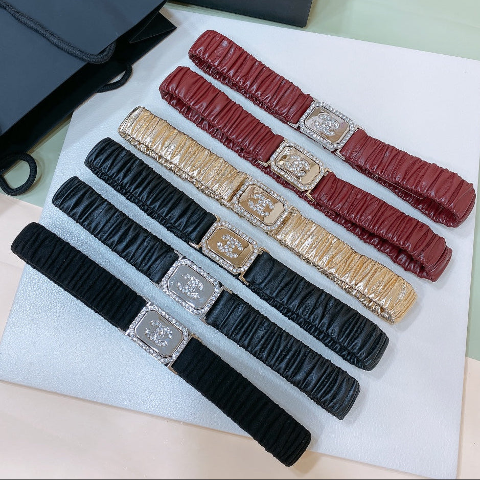 Chanel 2026 Stretchy Belt 30mm Calfskin 208807