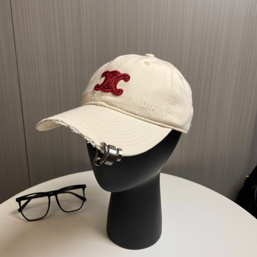 Celine Embroidered Logo Baseball Cap 229250