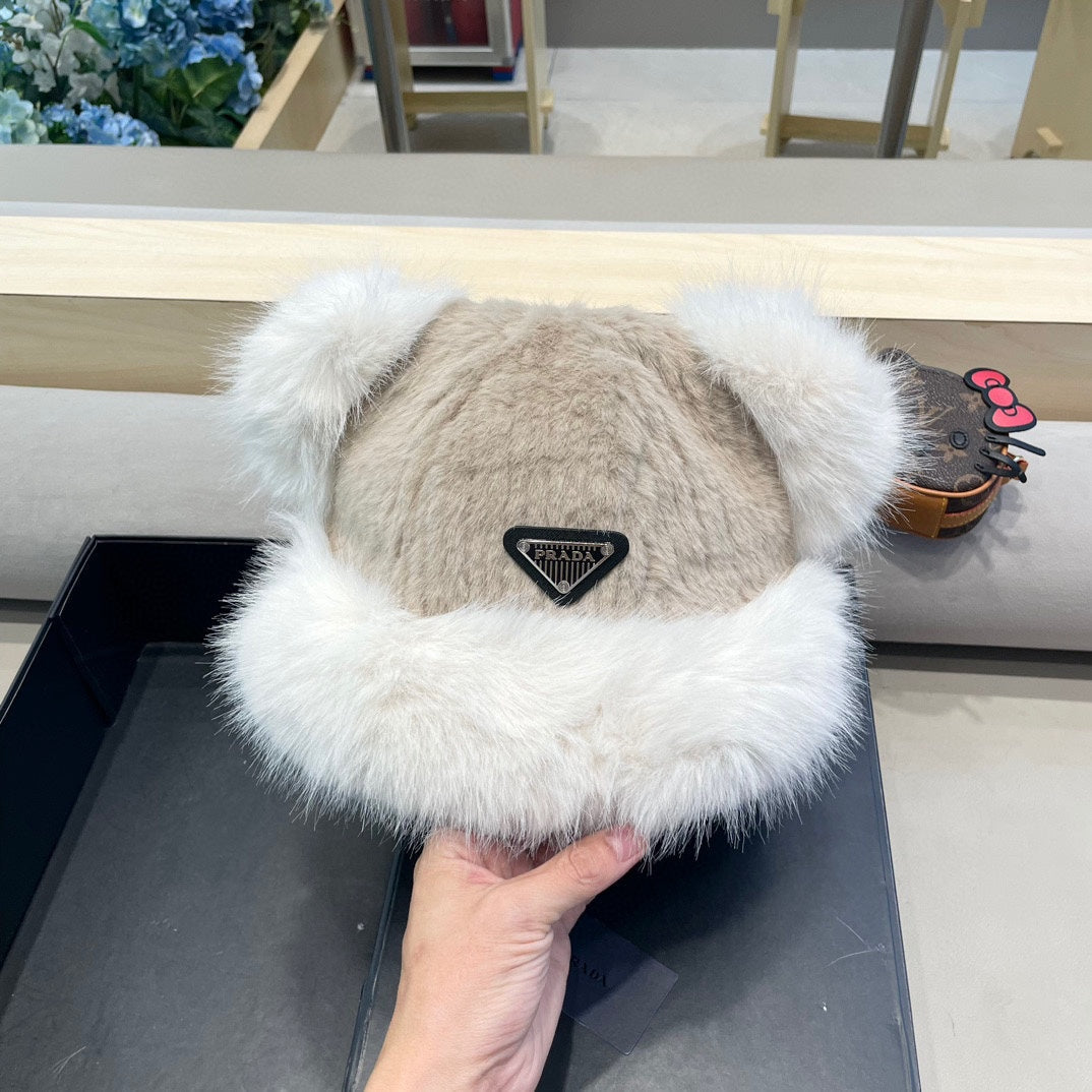 Prada Fur Fisherman Hat 491857