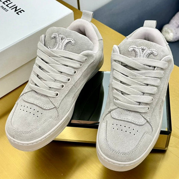 Celine 2026 Low Lace-Up Sneakers Suede Leather 987289