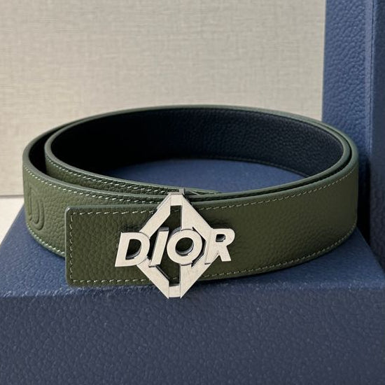 Dior 2026 CD Logo Buckle Belt 35mm Cowhide