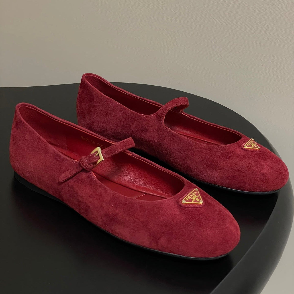 Prada 2026 Ballet Flat Suede Sheepskin 715617
