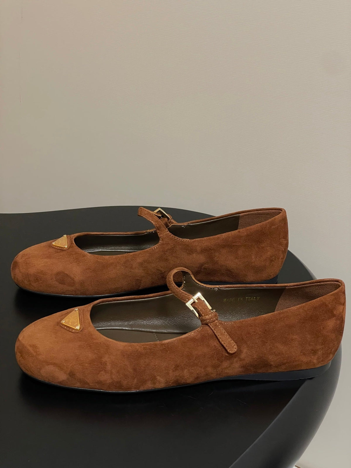 Prada 2026 Ballet Flat Suede Sheepskin 715617