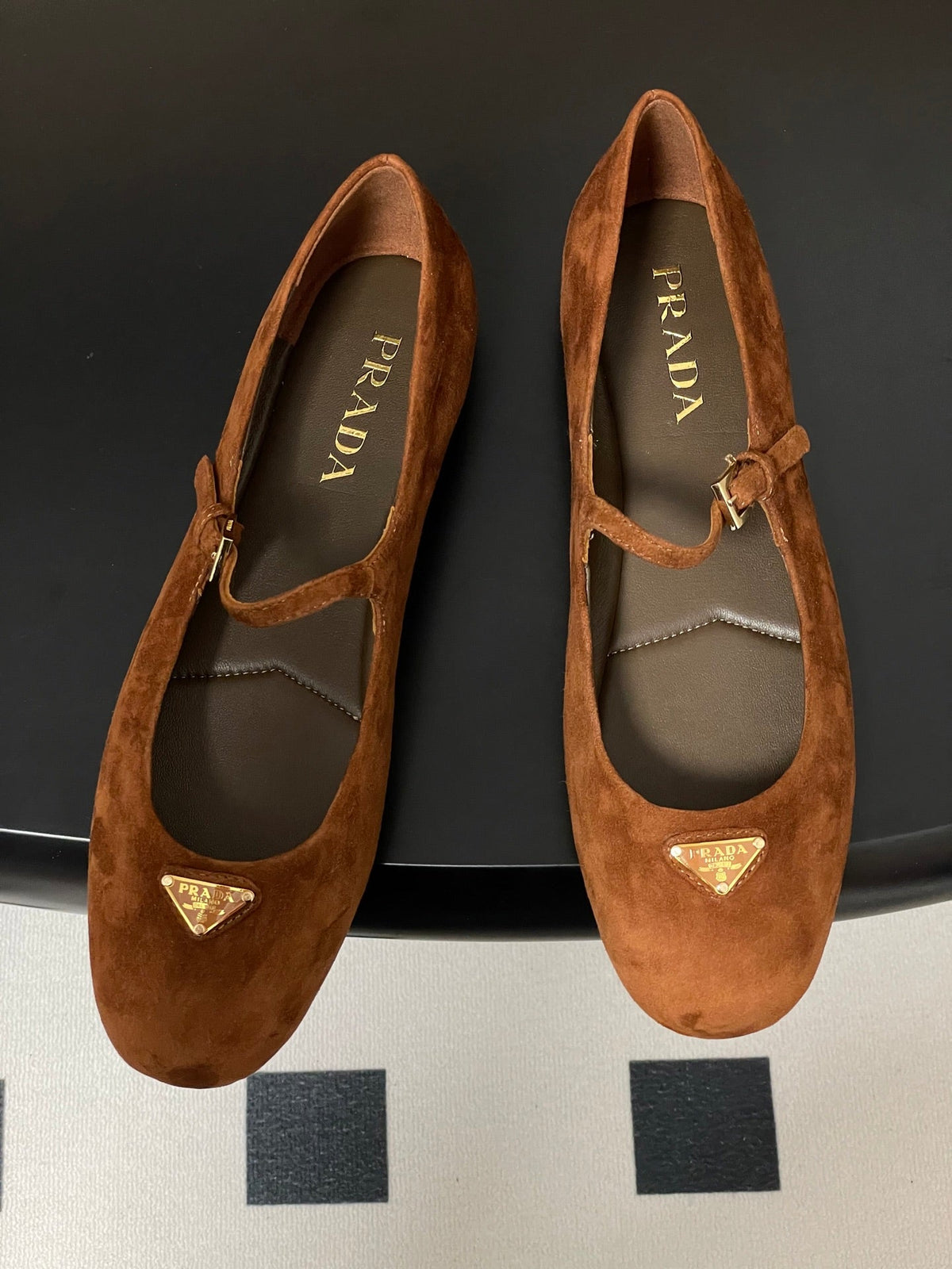 Prada 2026 Ballet Flat Suede Sheepskin 715617