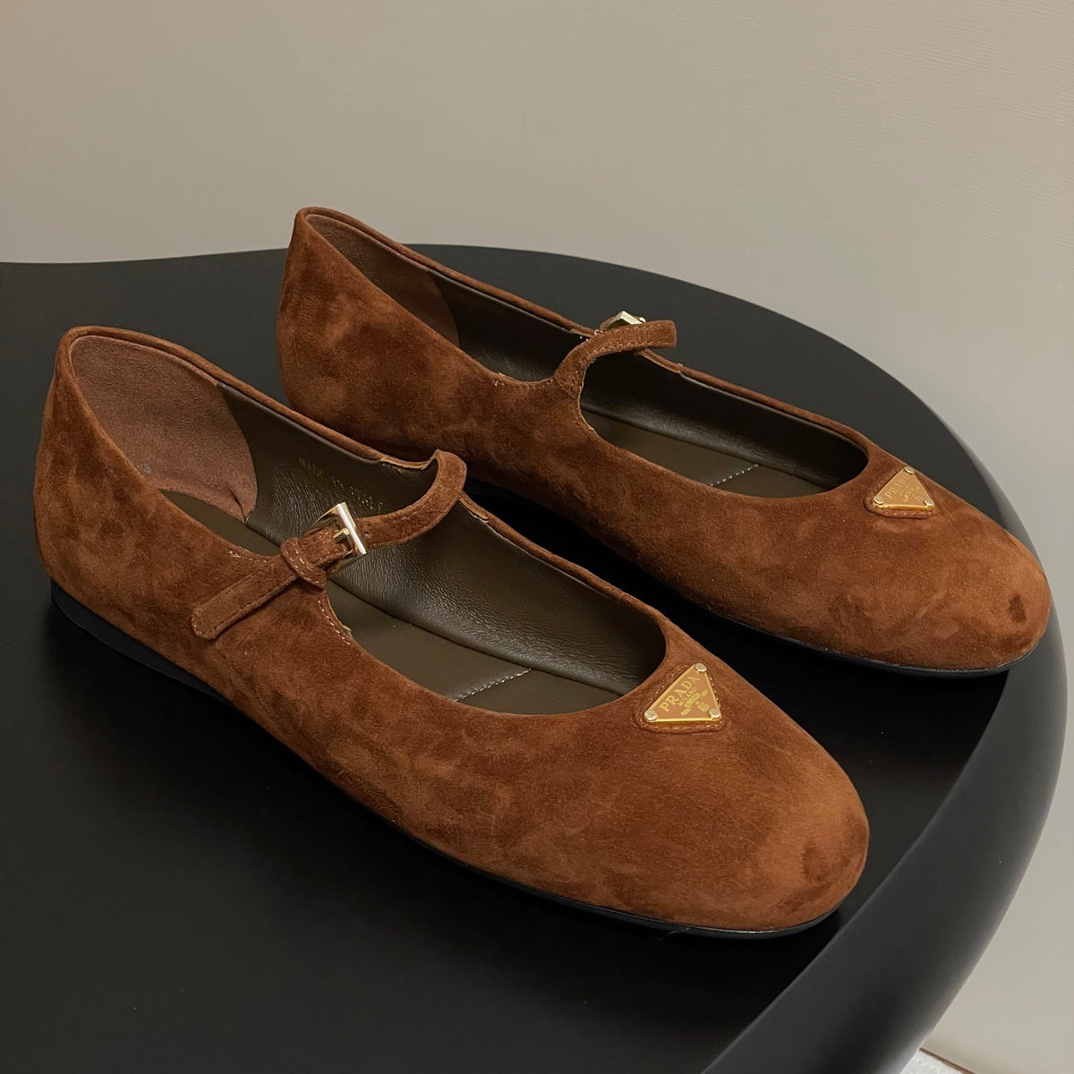 Prada 2026 Ballet Flat Suede Sheepskin 715617